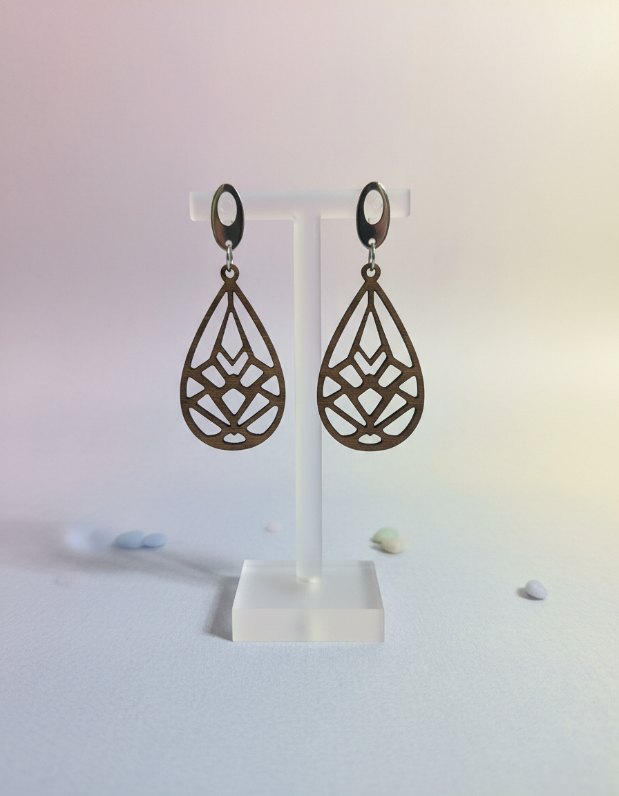 boucles d'oreilles "thaïs" en bois boucles d'oreilles "thaïs" en bois