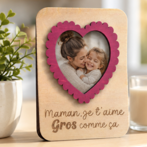 accueil cadre instax mini "médaillon fleuri" – personnalisable (copie)